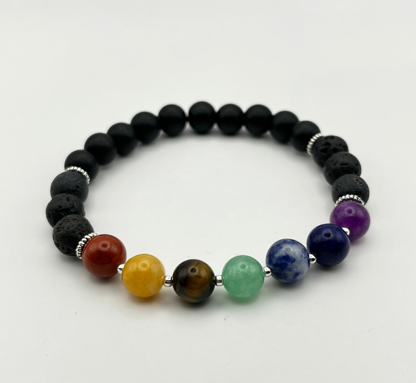 Chakra stone aromatherapy bracelet