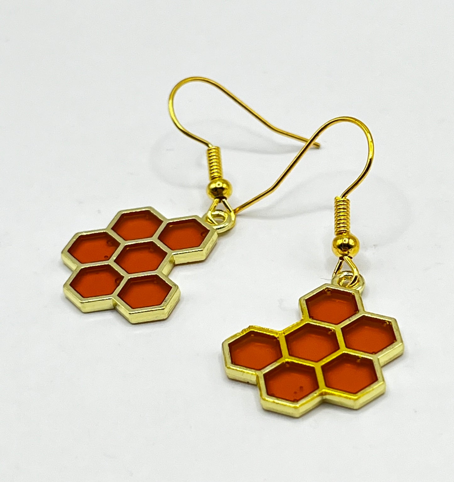 Bee Line Collection-honey comb earrings
