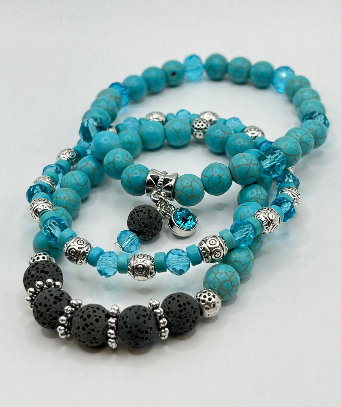 Spring turquoise howlite collection
